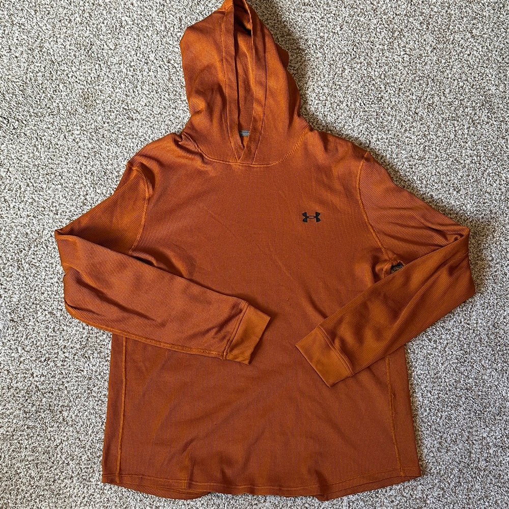 Under Armour Men's Burnt Orange Hoodie Sweater XL